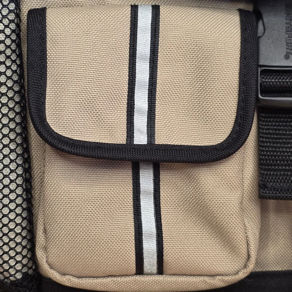 Vintage Eastsport Backpack Tan‎ Multipocket 90s Travel Hiking Daypack